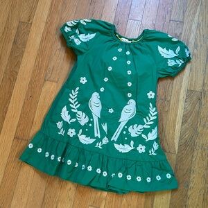 Mini Boden Embroidered Parrot Dress